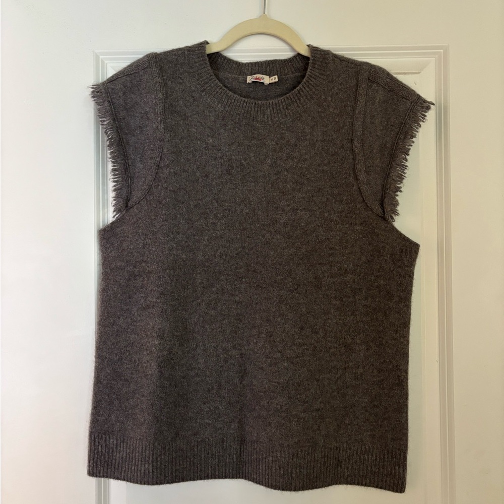 Faherty Fringe Merino Wool Sweater